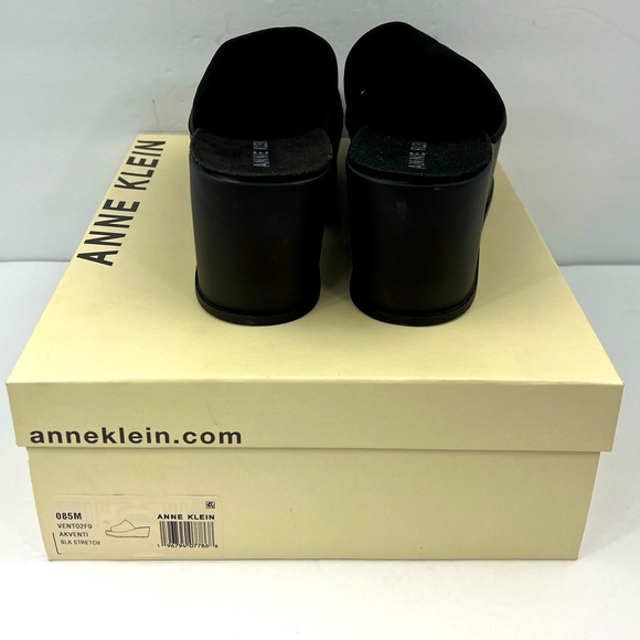 ANNE KLEIN, AKVENTI BLACK STRECH PLATFORM ELASTIC TOP W/SUPER CUSHION SOLE,8.5M - Picture 4 of 16